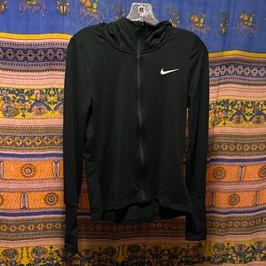 Nike Women's Black Full-Zip Athleisure Hoodie
